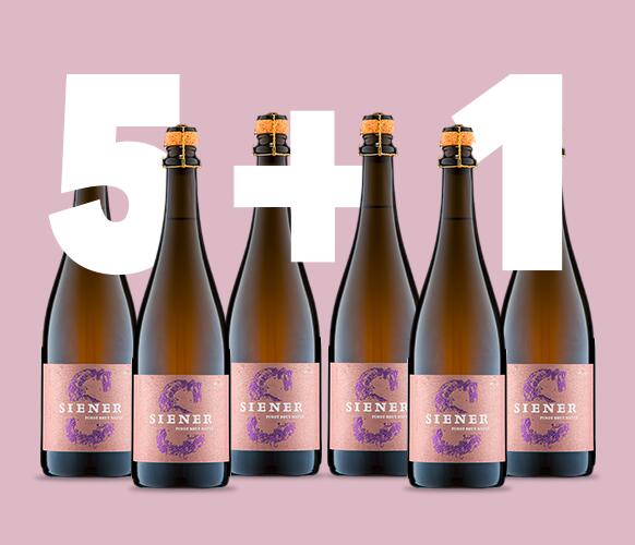 Siener - Pinot Sekt Brut Nature 5+1 Weinpaket