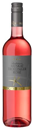 2021 Bio-Muskattrollinger Rosé lieblich 0,75L Privatkellerei Kümmerle vegan