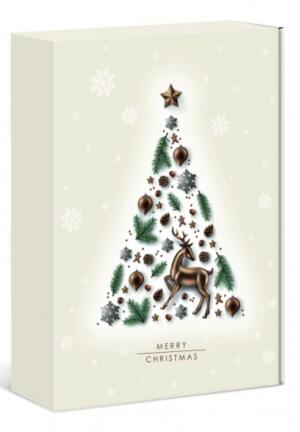 3er Geschenkkarton Weihnachtsmotiv