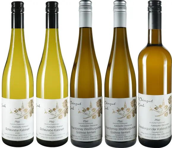 Koch´s  Weißweine von mild bis trocken