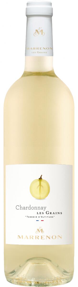 2024 IGP Mediterranée "Les Grains" Chardonnay, weiß, 0,75l