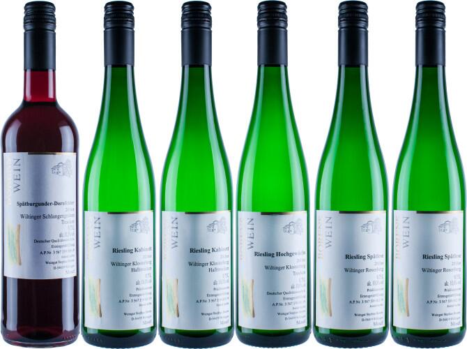 Rotwein / Riesling Auswahl 2018er