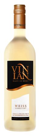 2021 Vinian Trollinger mit Schwarzriesling Blanc de Noir QbA halbtrocken