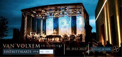 Eintrittskarte "VAN VOLXEM IN CONCERT" Deutsche Staatsphilharmonie