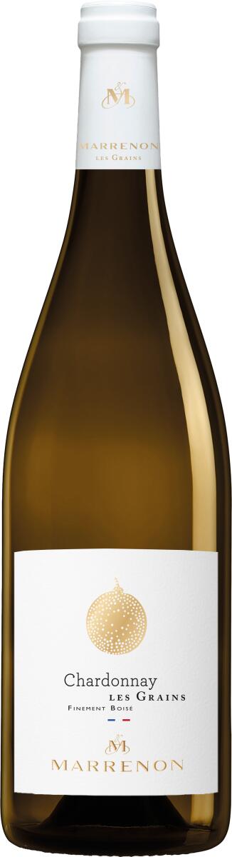 2024 IGP Mediterranée "Les Grains" Chardonnay Boisé, weiß, 0,75l