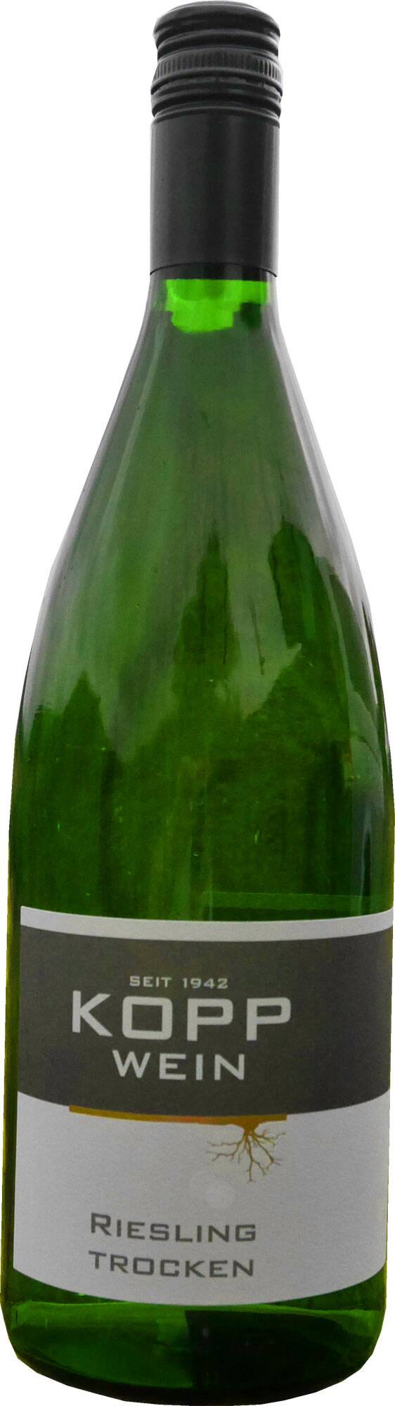 Gutsabfüllung Weingut Kopp Pfalz 22er Riesling feinherb Qualitätswein (weiß) 1L.