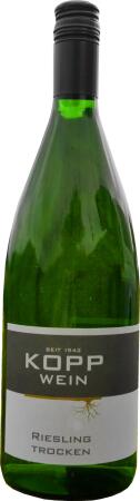 2020 Gutsabfüllung Weingut Kopp Pfalz 20er Riesling Kabinett trocken Prädikatswein (weiß) 1L.