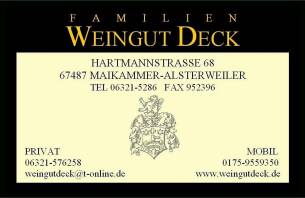 Logo von Weingut Deck