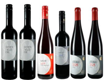 6er Probierpaket trockener Rotwein 