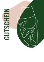 Gutschein 50 € Grafisches Weinmotiv „Prost“