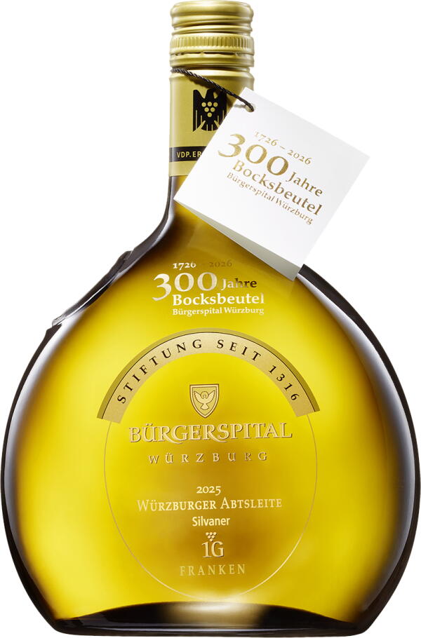 2025 Würzburger Abtsleite Silvaner trocken - 300 Jahre Bocksbeutel