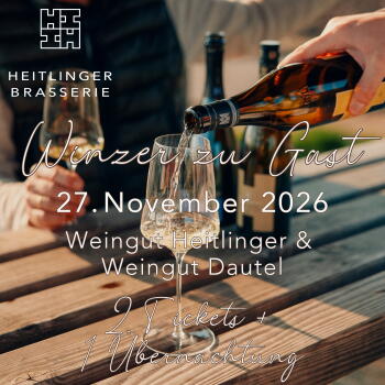 Winzer zu Gast | 27. November 2026 | 2 Tickets + 1 Übernachtung 