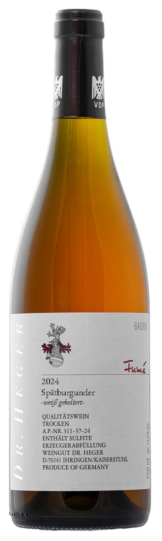 2024 Dr. Heger Spätburgunder "Fumé" weiß gekeltert