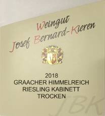 2018 Riesling Kabinett Trocken