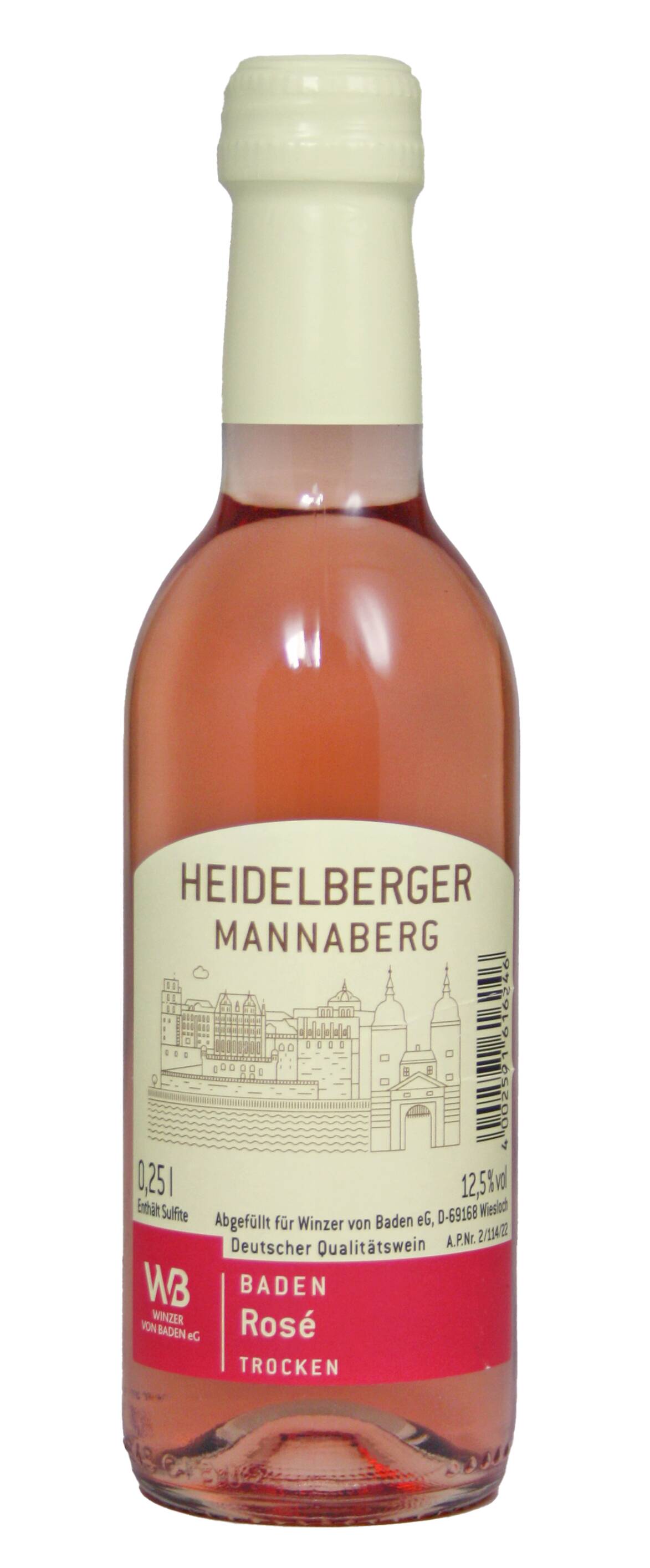 Heidelberger Mannaberg Rosé Weinmini