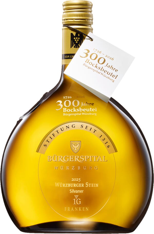 2025 Würzburger Stein Silvaner 1G trocken - 300 Jahre Bocksbeutel