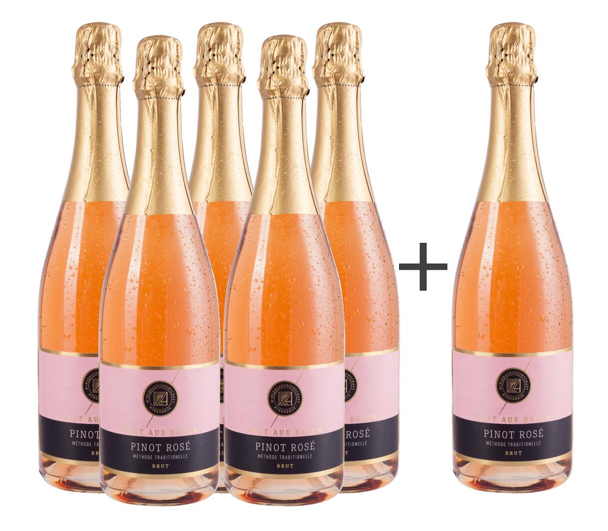 5+1 Pinot Rosé Sekt B.A. brut