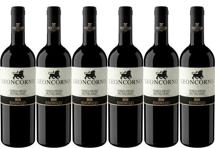 Endrizzi Teroldego Rotaliano Superiore Riserva DOP Leoncorno 6er Sparpaket 