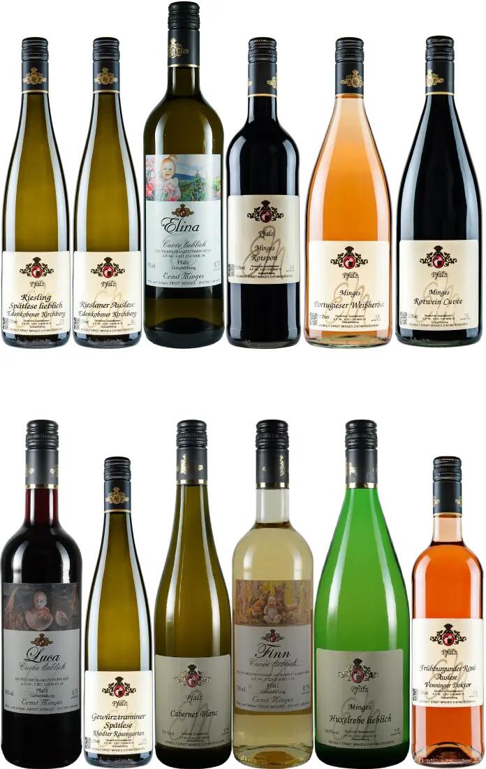 Schnupperpaket III: Weiß-, Rosé- und Rotweine - lieblich