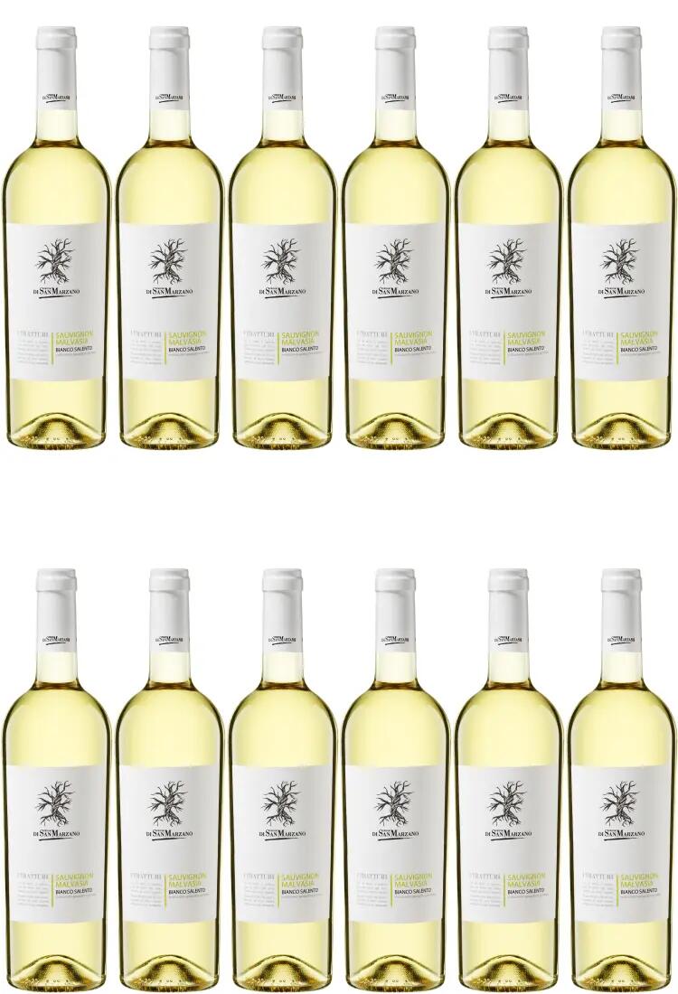 San Marzano Malvasia Sauvignon Salento IGP I Tratturi 12er Sparpaket