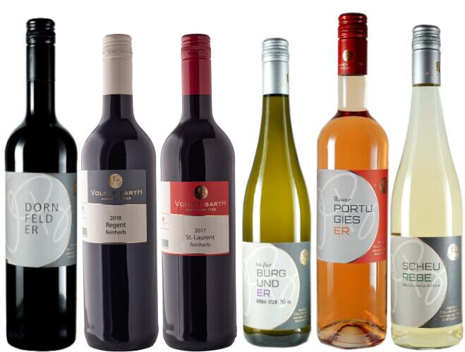 Probierpaket halbtrockene Weine; 6 Fl.