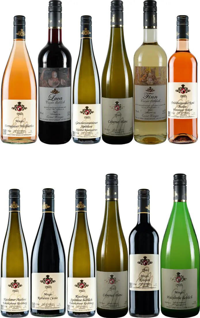 Schnupperpaket III: Weiß-, Rosé- und Rotweine - lieblich