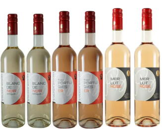 Probierpaket Sommer-Rosé, trocken bis feinherb; 6 Flaschen