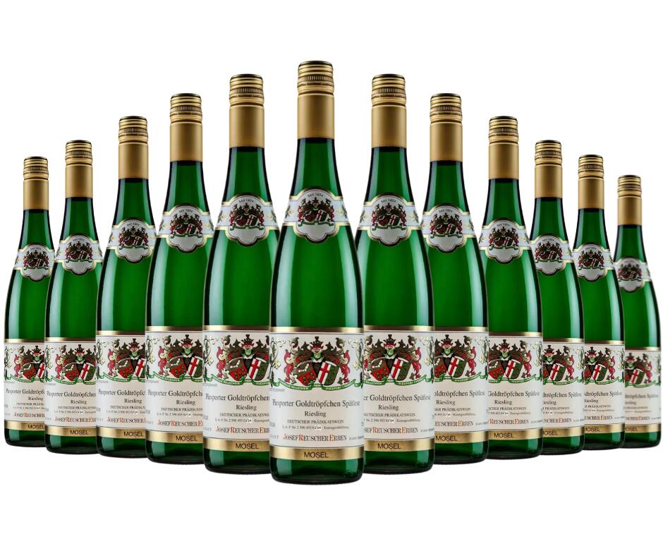 12 Flaschen 2021 Piesporter Goldtröpfchen Spätlese Riesling 