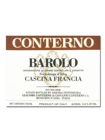 2018 Barolo "Francia"
