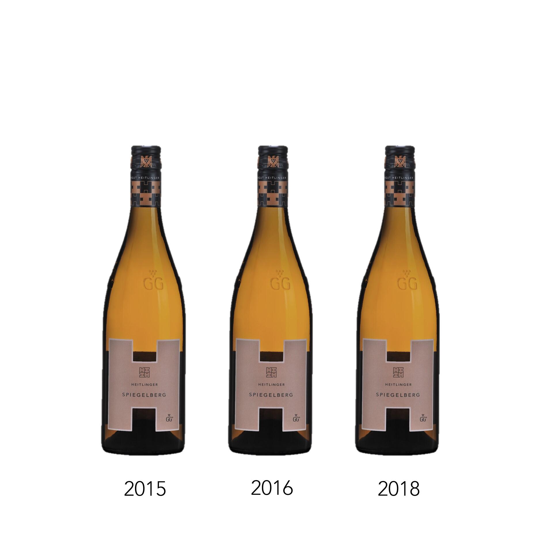 Jahrgangsvertikale SPIEGELBERG Pinot Gris