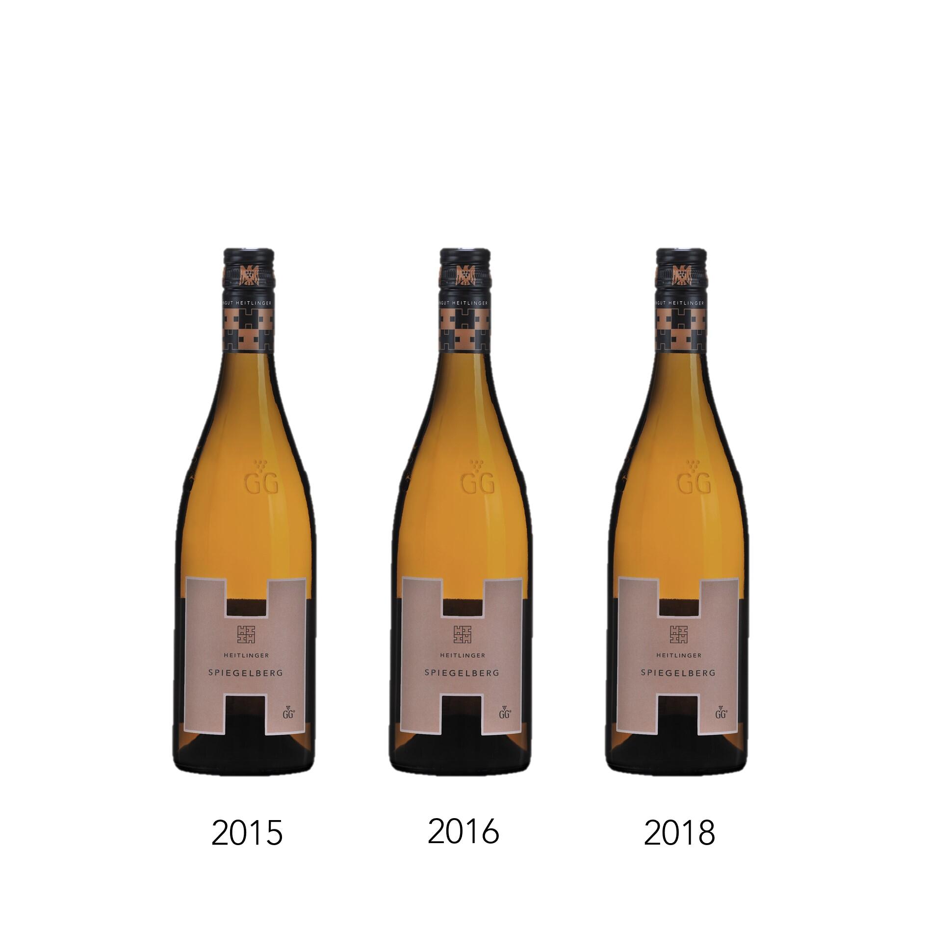 Jahrgangsvertikale SPIEGELBERG Pinot Gris