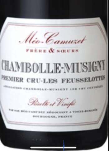 2019 Chambolle-Musigny 1er Cru "Les Feusselottes"