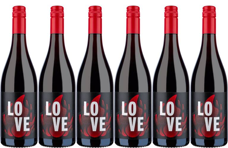 LOVE - Rotweincuvée QbA trocken 6er Paket