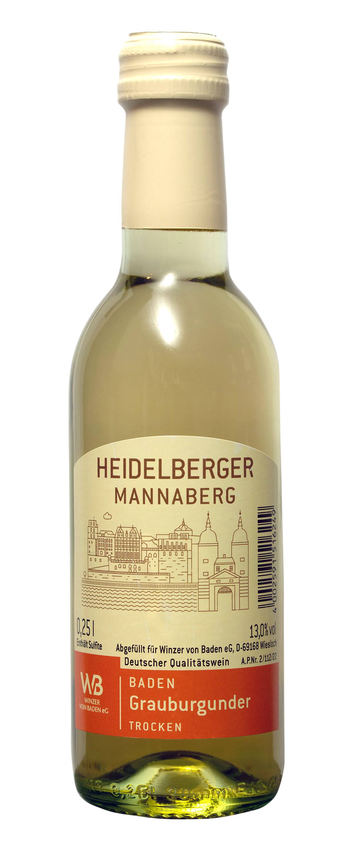 Heidelberger Mannaberg Grauburgunder Weinmini