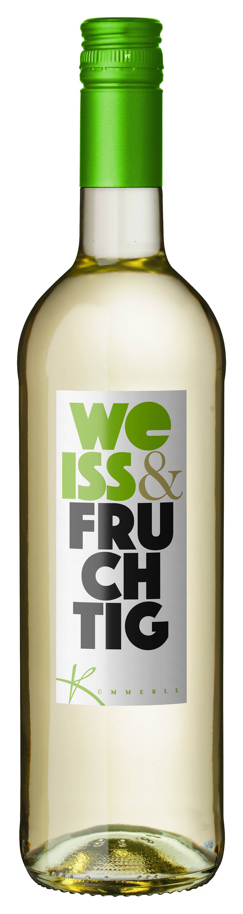 2022  weiß&fruchtig Weißwein-Cuvée 0,75L Privatkellerei Kümmerle vegan