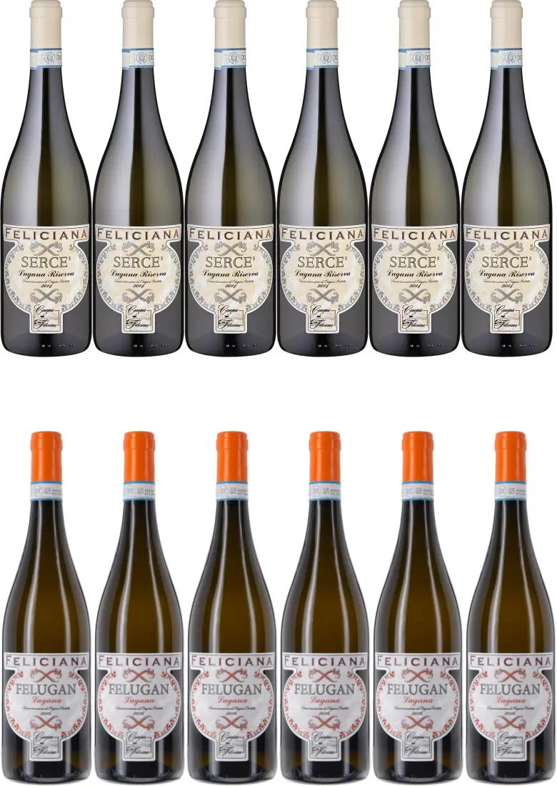 Feliciana Lugana DOP Felugan und Lugana Riserva DOP Serce - 12er Sparpaket