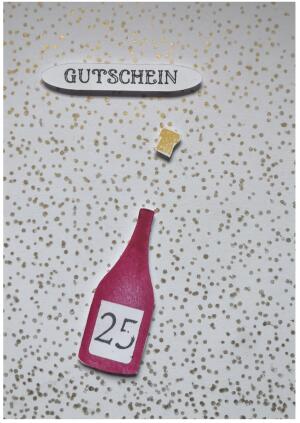 Versandpaket für Wein-Gutscheine - rot -