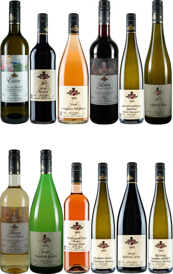 Schnupperpaket III: Weiß-, Rosé- und Rotweine - lieblich