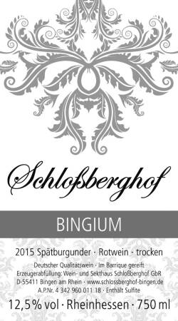 2015 Spätburgunder Bingium Rotwein Barrique trocken