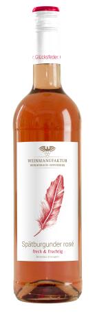 2022 Glücksfeder Spätburgunder Rosé Qualitätswein 0,75L