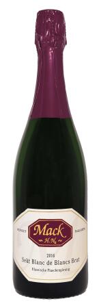 2018er Blanc de Blancs Weißburgundersekt b. A. brut Traditionelle Flaschengärung