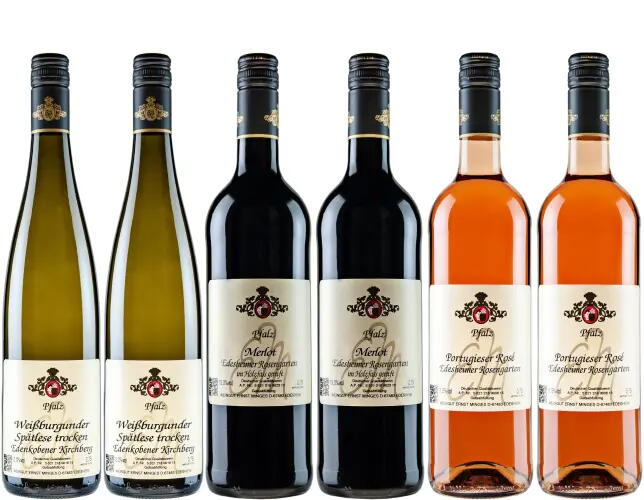 Nr. 4 a - Weiß - Rose - Rot - Trocken